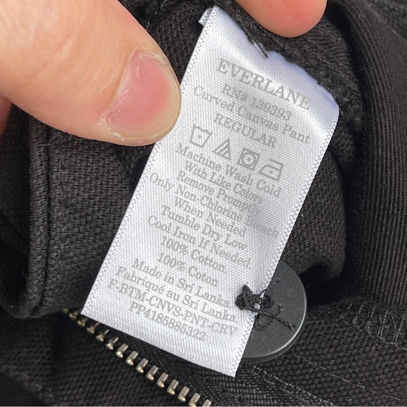 NWT Everlane Curved Canvas Pants Size 6 - Picture 8 of 8